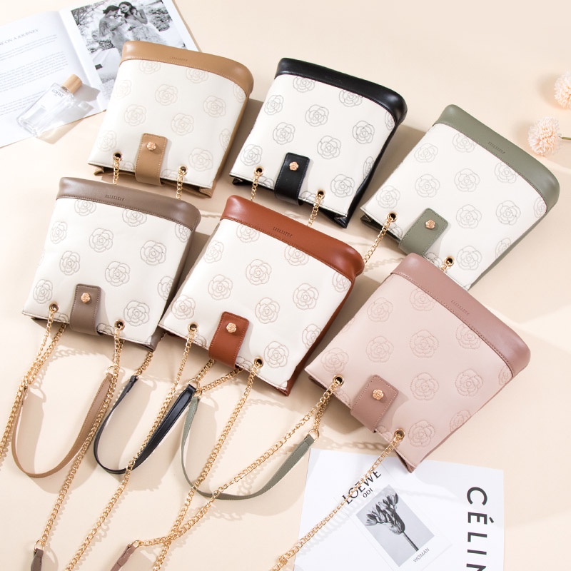 Túi Đeo Chéo Mini Họa Tiết Hoa Thời Trang Cho Nữ