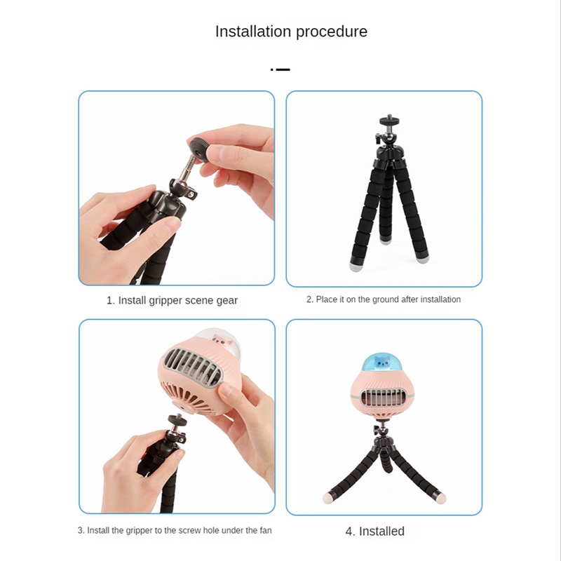 Quạt USB Cầm Tay Không Cánh Có Thể Sạc Lại Tiện Dụng