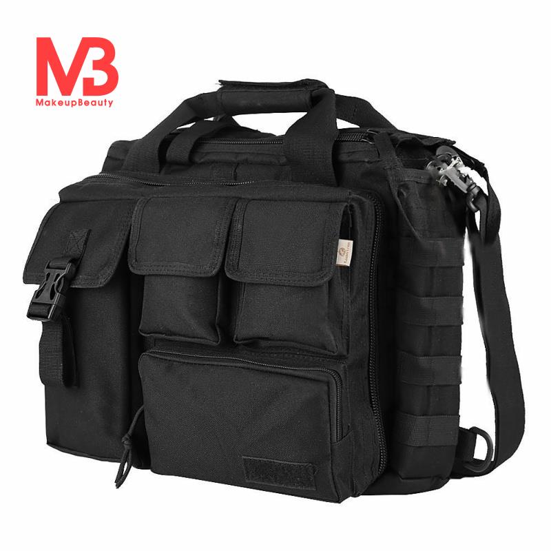 Túi Đeo Chéo Quân Đội Đa Năng Cho Laptop 14 "/ Sony / Canon / Nikon / Olympus / iPad Đen