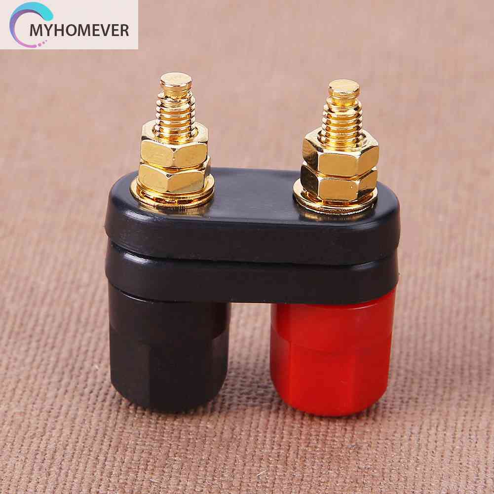 1 Phích Cắm Bắp Chuối Khuếch Đại Âm Thanh Màu Đỏ + Đen