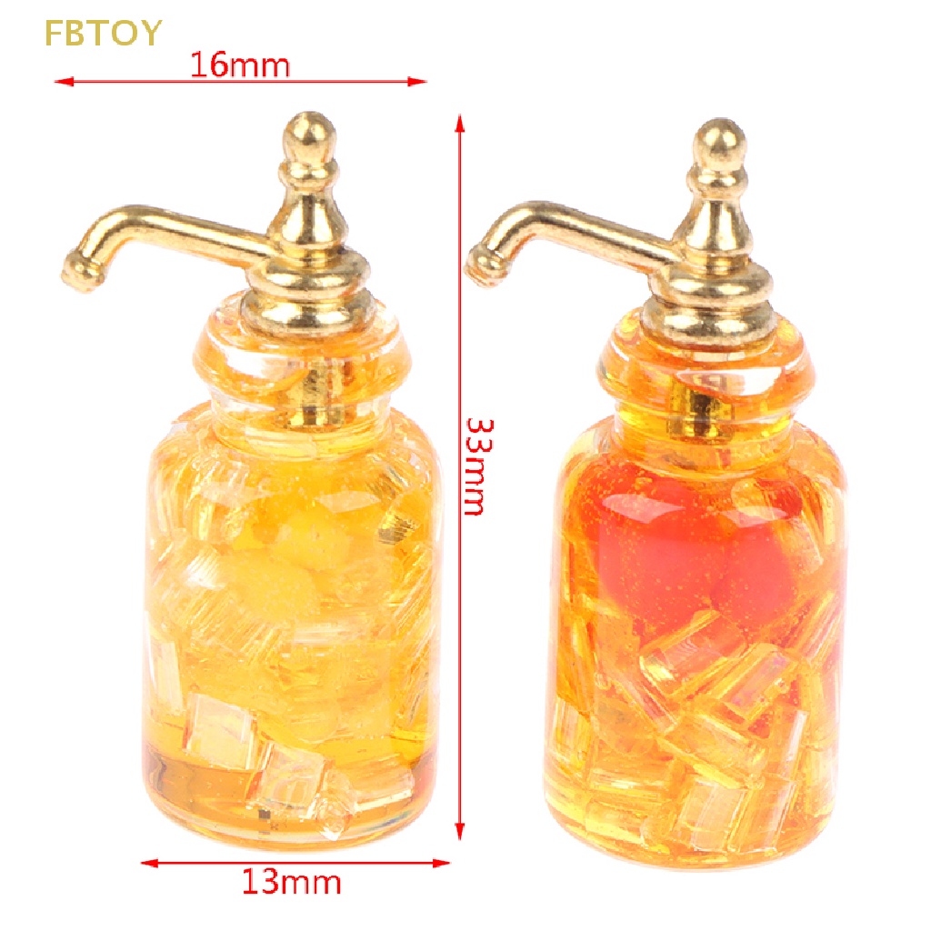 Bình Thủy Tinh Đựng Rượu / Nước Uống Trang Trí Nhà Búp Bê Tỉ Lệ 1: 12