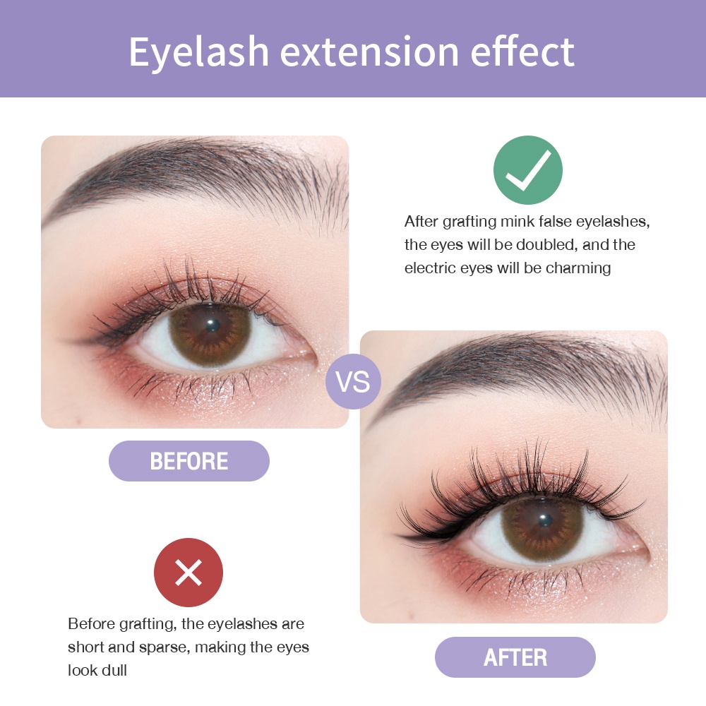 Set 3 Cặp Lông Mi Giả 3D Tự Nhiên Chống Nước Tái Sử Dụng Linh Hoạt