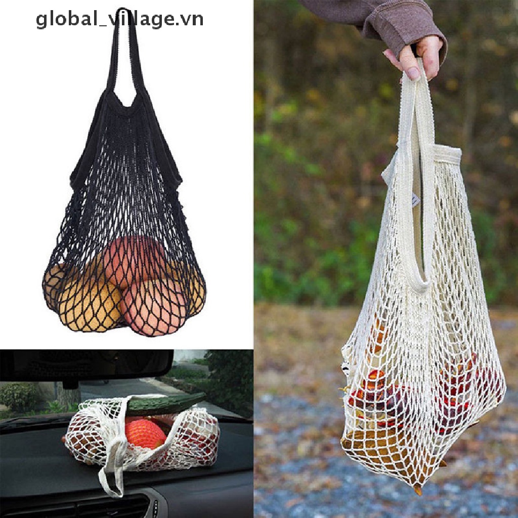 Túi Lưới Cotton Đựng Trái Cây / Rau Củ Có Thể Tái Sử Dụng [VN]