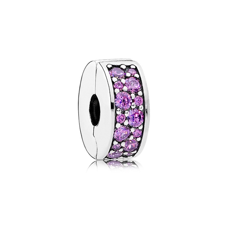 Charm Pandora bạc 925 nhiều mẫu đính đá lấp lánh dùng làm trang sức diy