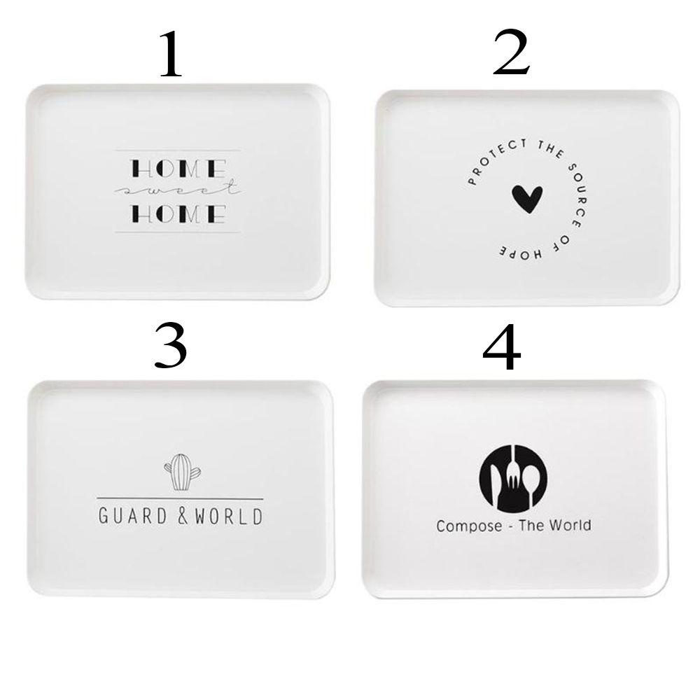 Khay đựng đồ hình vuông bằng nhựa thiết kế đơn giản sang trọng