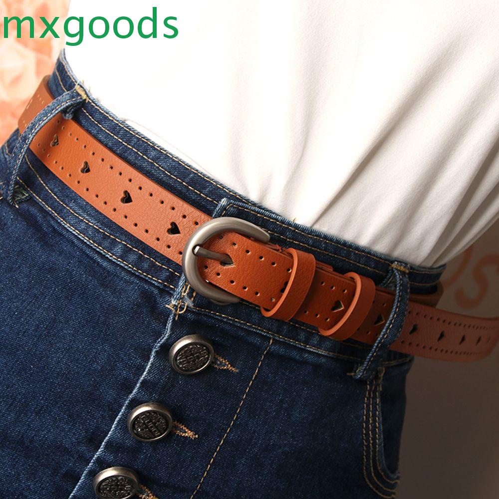 Thắt Lưng Da PU Phối Khóa Kim Loại Đơn Giản Nhiều Màu Sắc Dễ Phối Đồ