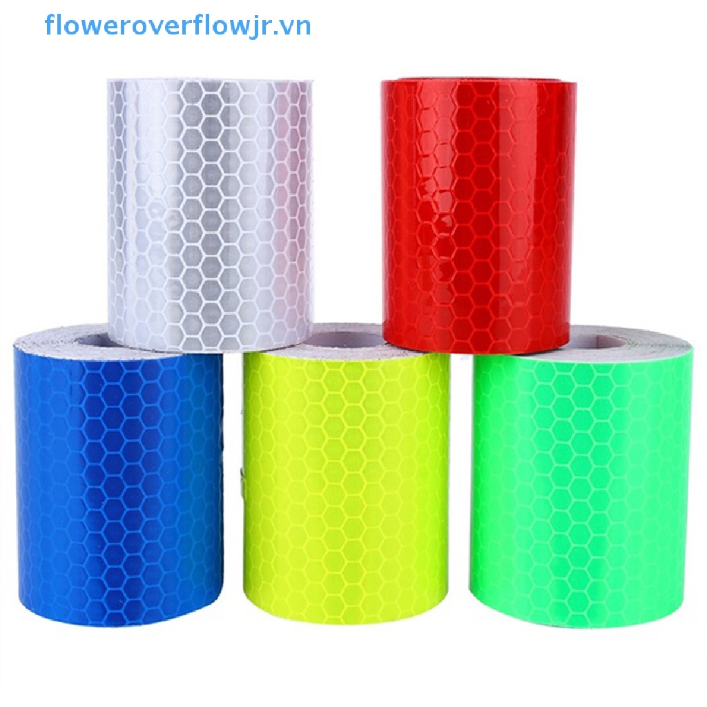 Cuộn Băng Keo Phản Quang Tự Dính 1m * 5cm Cảnh Báo An Toàn Cho Xe Hơi / Xe Tải