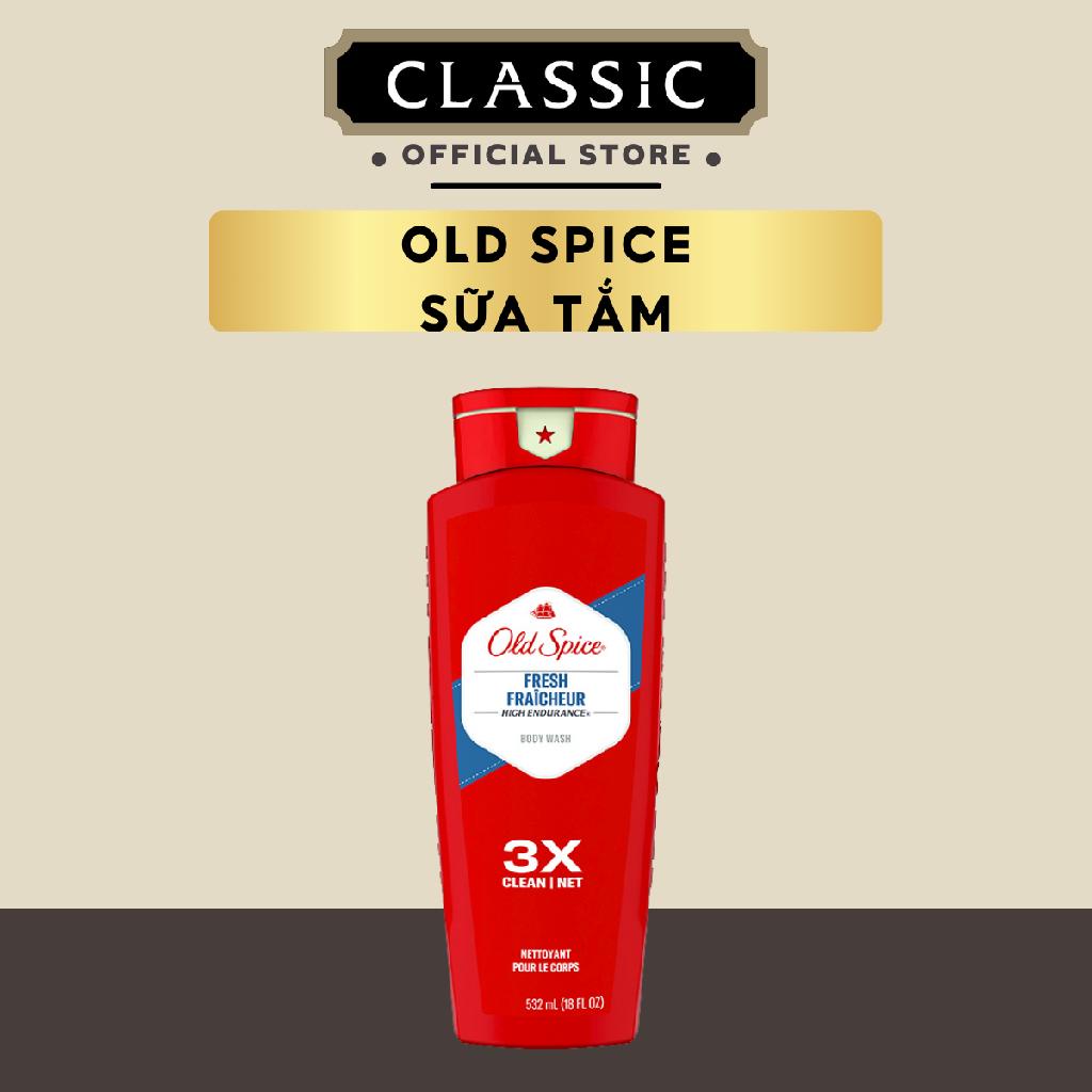 [Mã BMTTC60 giảm đến 60K đơn 50K] Sữa Tắm Nam Old Spice Fresh High Endurance 532ml