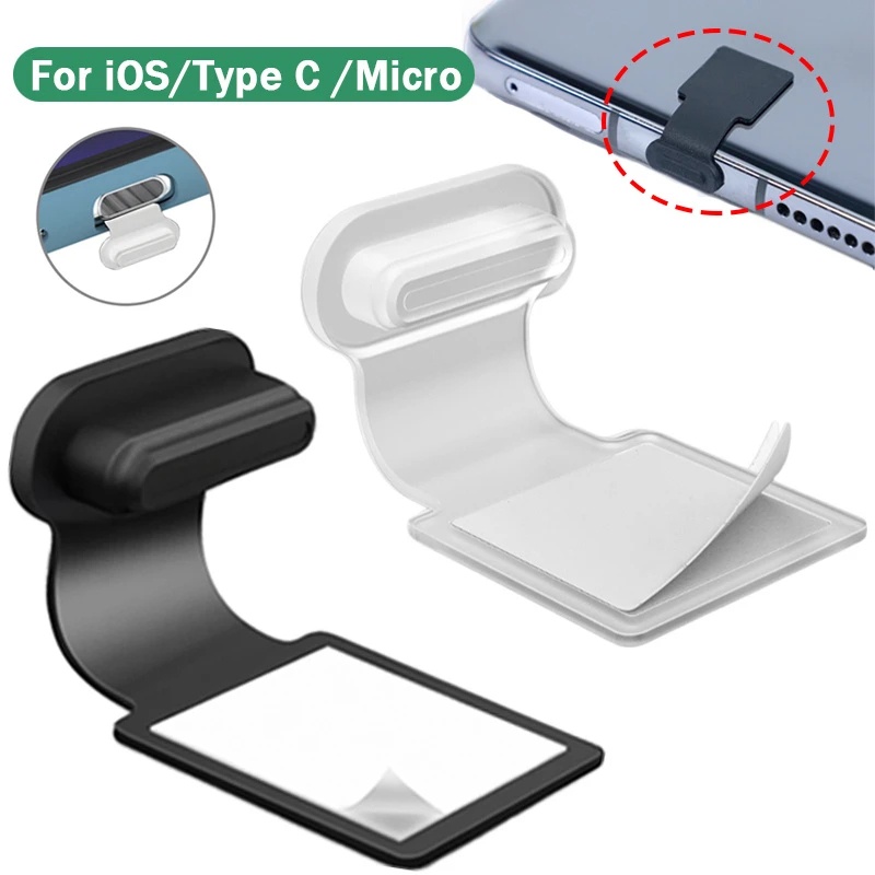 Ốp Điện Thoại Silicone Chống Bụi Chống Mất Cổng Sạc / Type C Cổng Micro USB