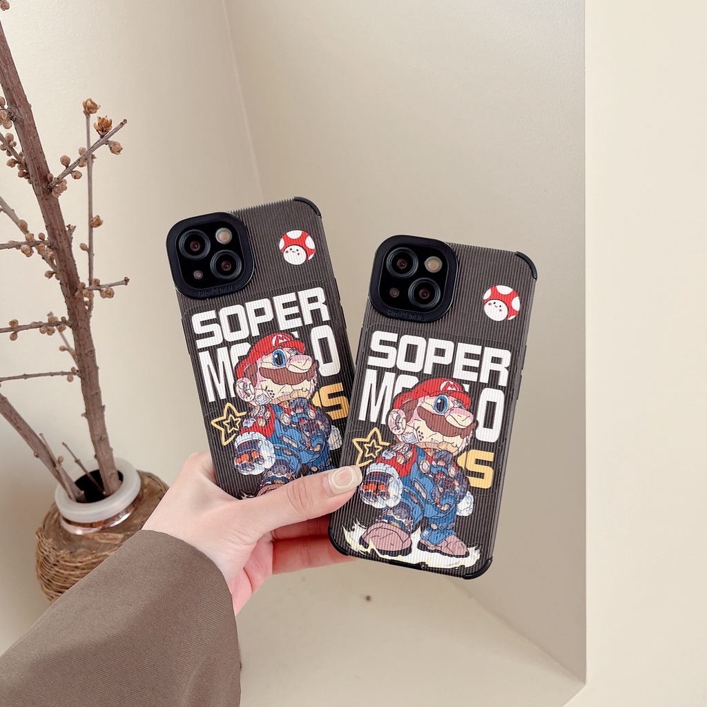 Ốp Điện Thoại TPU Dẻo Họa Tiết Hoạt Hình Super Mario Cho iPhone 14 13 12 11 Pro Max XS XR 7 8 Plus