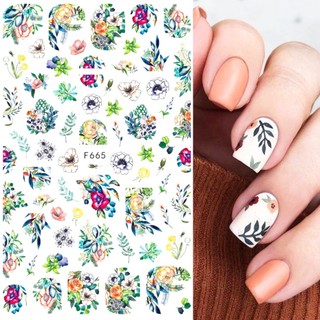 Sticker Dán Móng Hình Hoa Bướm 3d