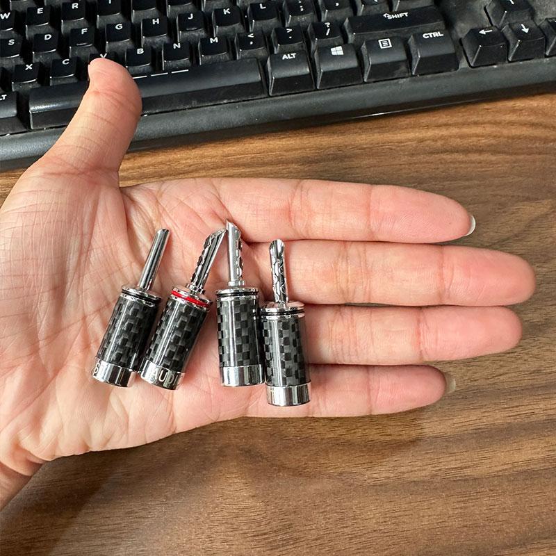 01 Jack Bắp Chuối Răng Cưa Mạ Rhorium AUDIOSOST- Hàng Cao Cấp