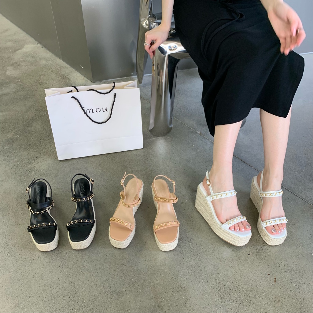Sandal Đế Xuồng Cao Gót Phong Cách Thời Trang Mùa Hè Mới 2023