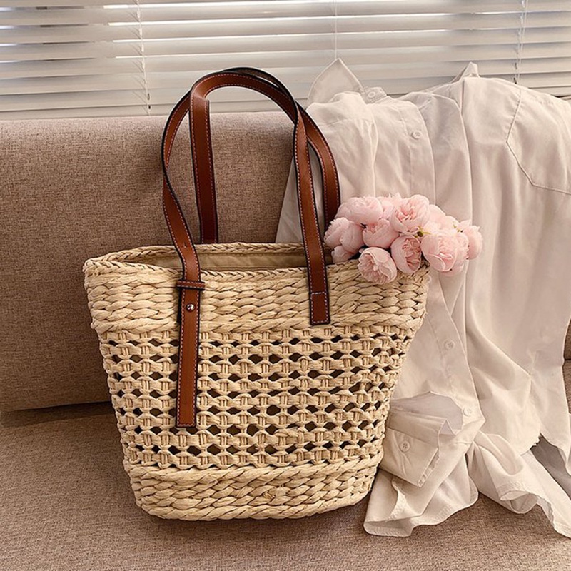 Túi Xách Đan Rơm Phong Cách Pháp Thời Trang Cho Nữ