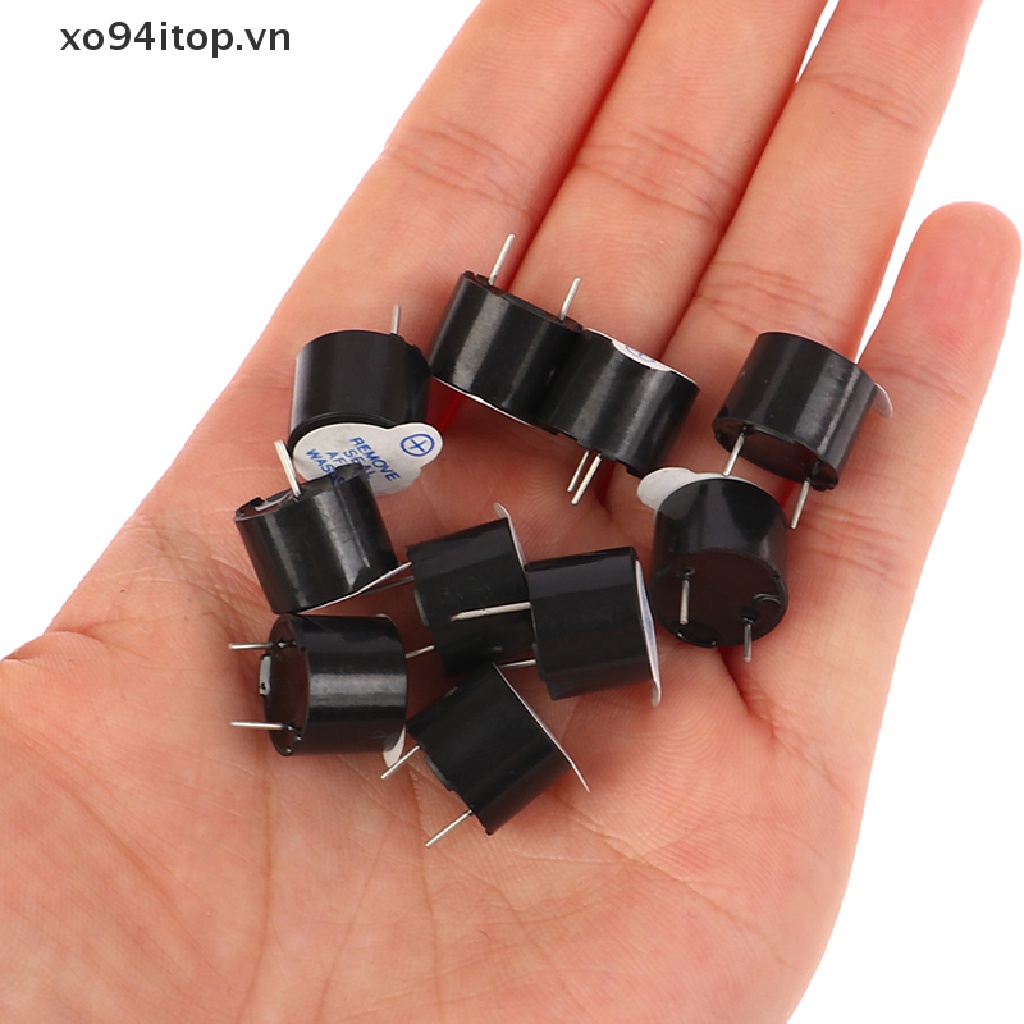 XOITOP 10PCS Active Buzzer 5V Magnetic Long Conous Beep Tone 12095 Mini Plug Speaker VN