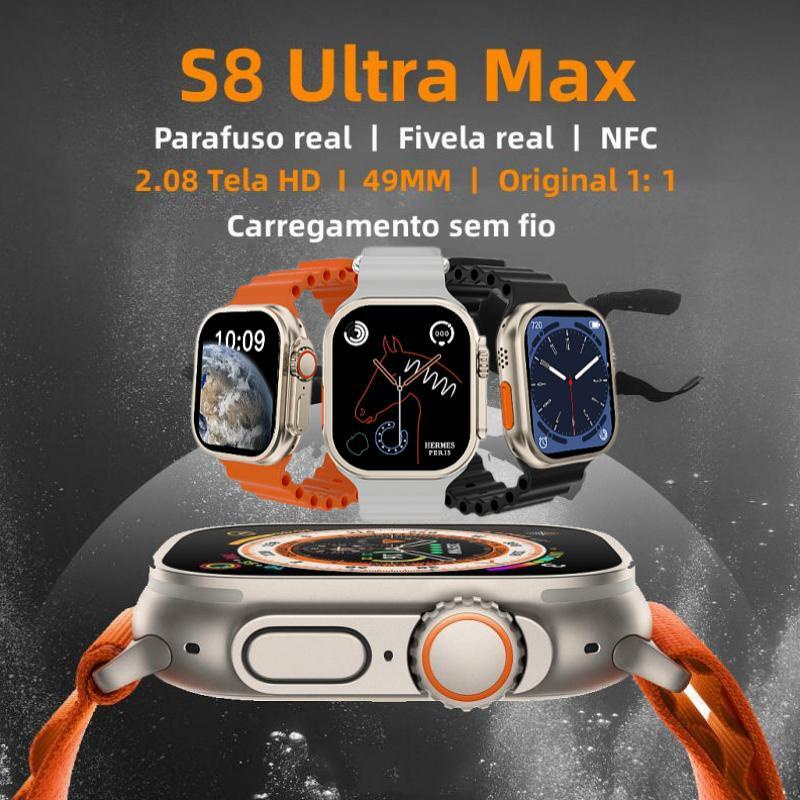 Đồng Hồ Thông Minh S8 Ultra Max 2.08 Inch 49mm Kết Nối Bluetooth Có Chức Năng Gọi SOS