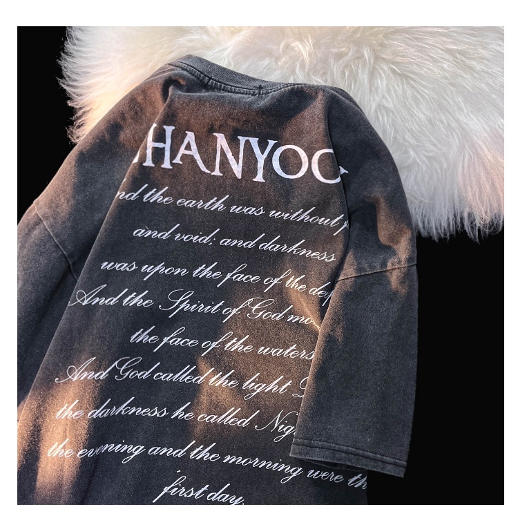 NRVP Áo Thun 100% Cotton Tay Ngắn Dáng Suông In Họa Tiết Hoạt Hình Phong Cách Hàn Quốc Cho Nữ