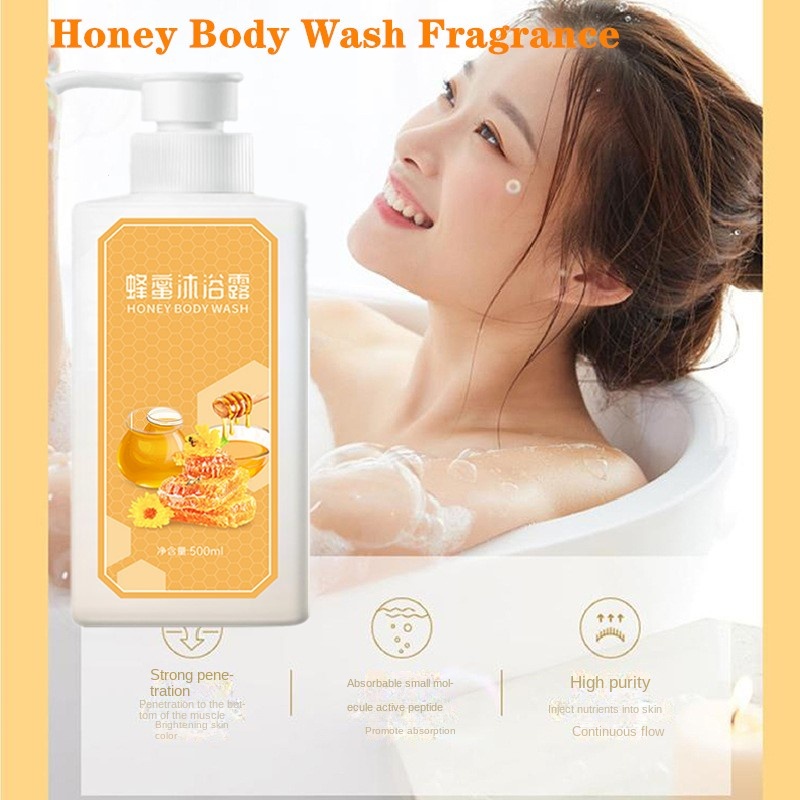 Gel Tắm Mật Ong Làm Trắng Da Tẩy Mụn Trứng Cá Có Hương Thơm
