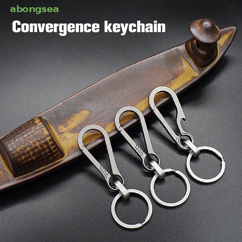 Abongsea Móc Chìa Khóa Bằng Hợp Kim Titan Dùng Làm Quà Tặng Cho Nam