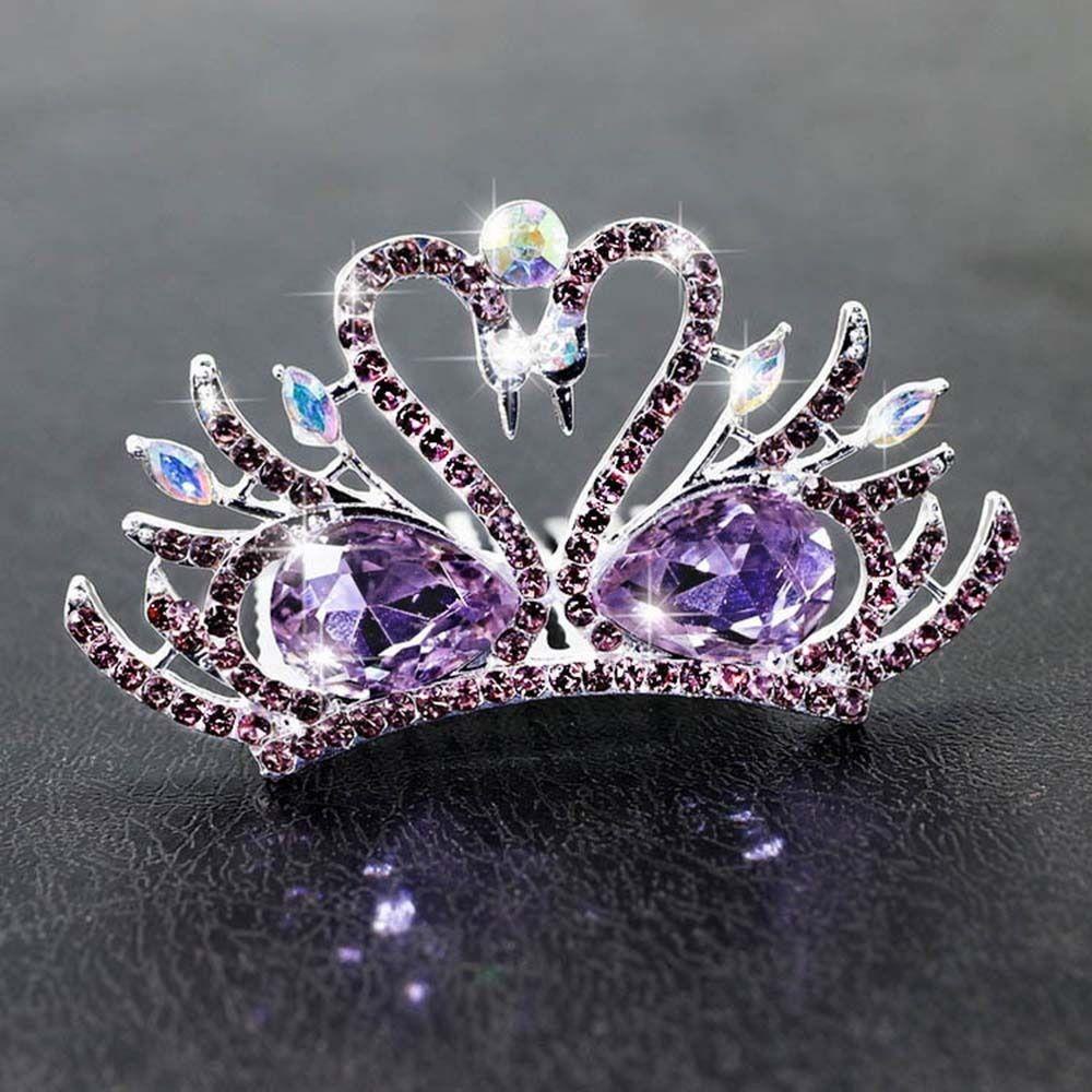 Vương Miện Cài Tóc Hình Thiên Nga Thanh Lịch Cho Nữ