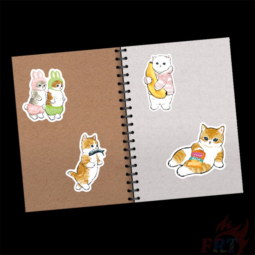 Bộ 50 / 50 Món Đồ Chơi Chất Lượng Cao ❉ Hình Dán Mèo Kawaii Series 09 ❉ Sticker Dán Tường Chống Thấm Nước Họa Tiết Doodle Hợp Thời Trang