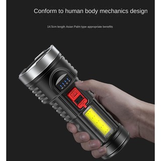 Ultra Powerful LED Torch Light Rechargeable Side Light for Camping