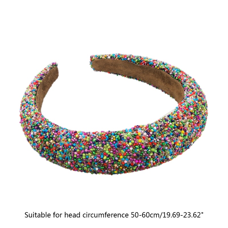 Flgo Băng Đô Đính Hạt Nhiều Màu Sắc Dùng Rửa Mặt Trang Trí Cho Nữ