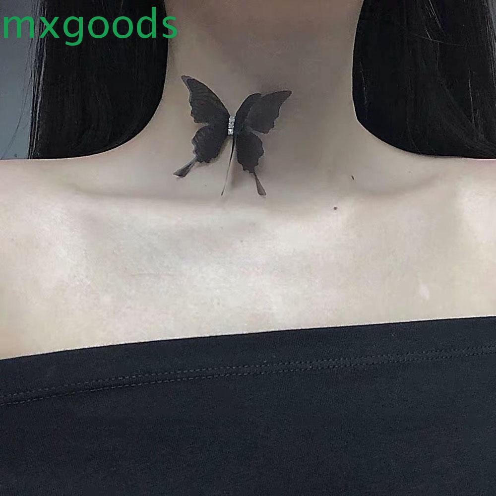 Vòng Cổ Choker Ren Hình Bướm Thời Trang Cho Nữ