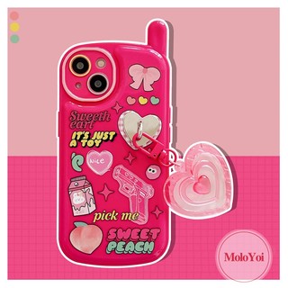 Ốp Điện Thoại Mềm Họa Tiết Graffiti Gắn Nơ / Trái Tim Cho iPhone 11 14 13 12 Pro MAX 7 8 Plus XR X XS MAX SE 2020