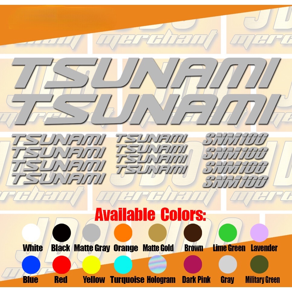 Decal Dán Xe Đạp FESA Tsunami