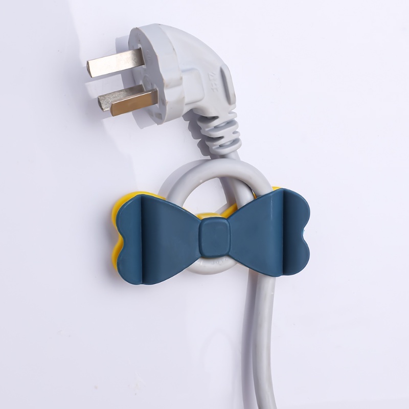 Giá Đỡ Cáp Sạc USB Tự Dính Bằng Nhựa Đa Năng