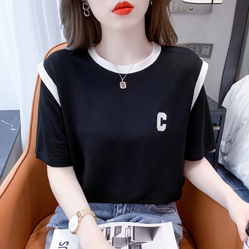 NRVP Áo Thun Tay Ngắn Dáng Ôm In Họa Tiết Độc Đáo Thời Trang Đường Phố Hàn Quốc Cho Nữ