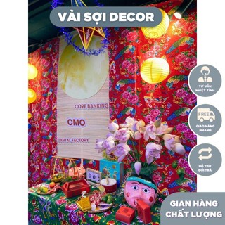 Vải chăn con công các màu( 2,43m x 1,6m)