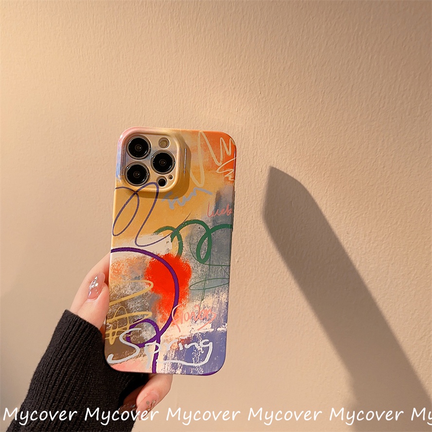 Ốp Điện Thoại Mềm Chống Sốc Hình Nhãn Hiệu Thời Trang Graffiti Cho iPhone 14 13 12 11 Pro Max SE2020 X Xr Xs Max 8 7 Plus