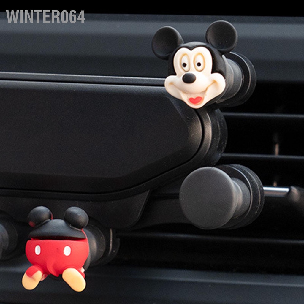 Giá đỡ điện thoại Hình ảnh hoạt hình dễ thương Chống rung Kẹp thông gió Điện thoại di động Gắn bằng chứng tiếng ồn