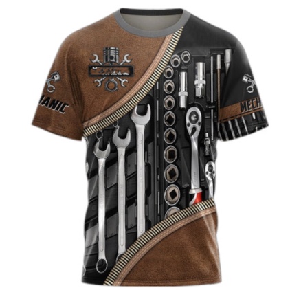 Áo Thun Tay Ngắn In Họa Tiết 3D Thời Trang Mùa Hè Cho Nam