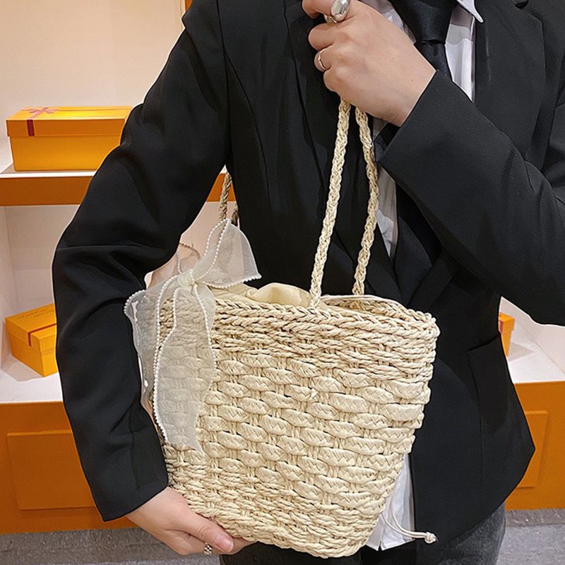 Túi Đeo Vai Dây Rút Phong Cách retro Đơn Giản Thời Trang Cho Nữ