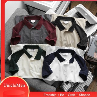 Freeship - áo thun polo có cổ raglan lcst 4m chất thun cá sấu tốt - polcs6 - hàng chất lượng