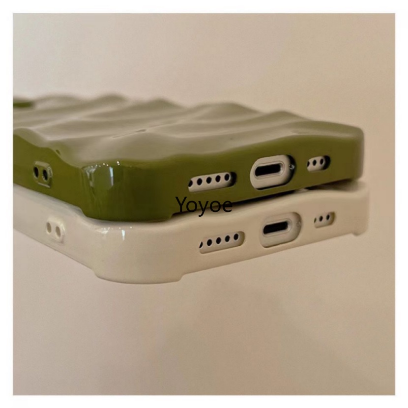 Ốp Điện Thoại Silicon Mềm Họa Tiết Gợn Sóng Nước Bảo Vệ Toàn Diện Cho iPhone 14 13 12 11 Pro Xs Max X Xr 7 8 Plus Se 6 / 7G