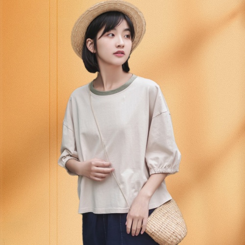 Áo Thun Tay Ngắn Năm Tấc Dáng Rộng In Họa Tiết Ngựa Vằn Phong Cách Hàn Quốc Thời Trang Xuân Hè 2023 Mi