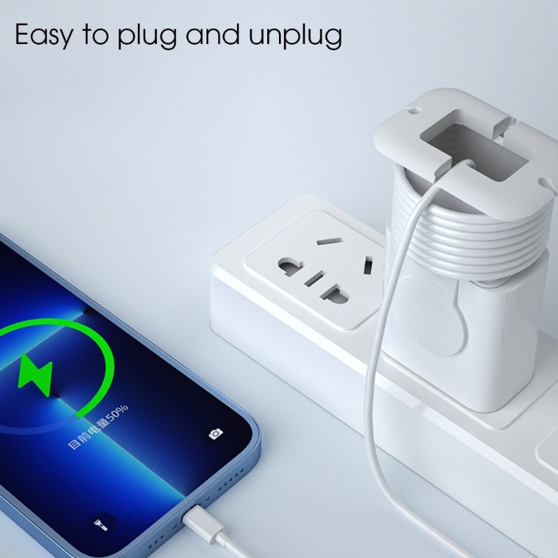 Phụ Kiện Bảo Vệ Dây Cáp Sạc 2 Trong 1 Bằng Silicon Mềm Chống Đứt Tiện Dụng