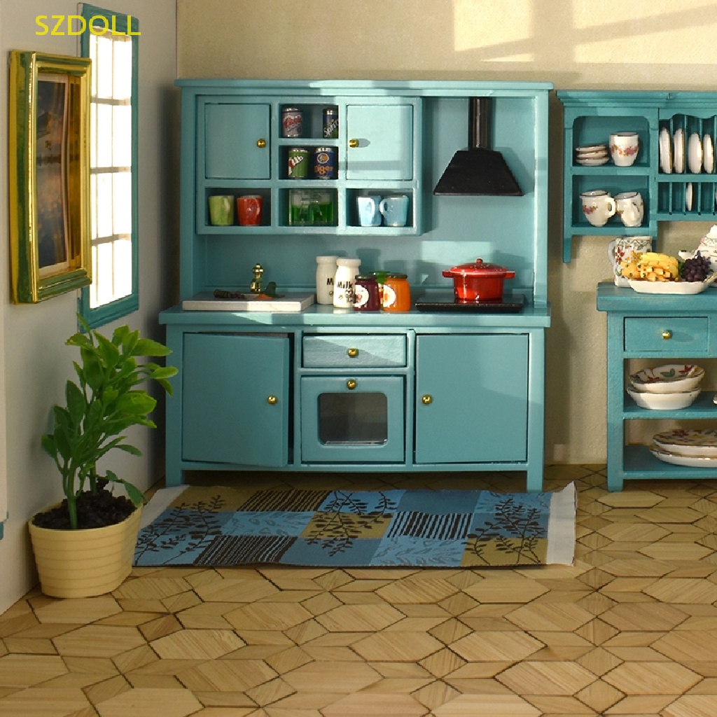 Mô Hình Tủ Bếp Mini Tỉ Lệ 1: 12 Trang Trí Nhà Búp Bê
