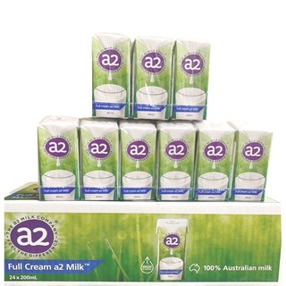 Sữa nước A2 Fullcream thùng 24 hộp 200ml - mẫu mới