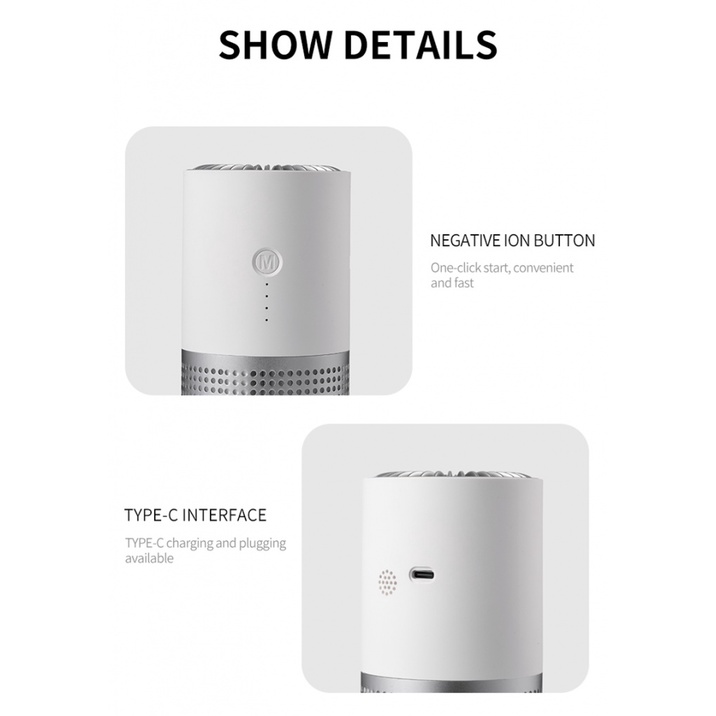 Máy Lọc Không Khí ozone Có Đèn Ban Đêm ap02