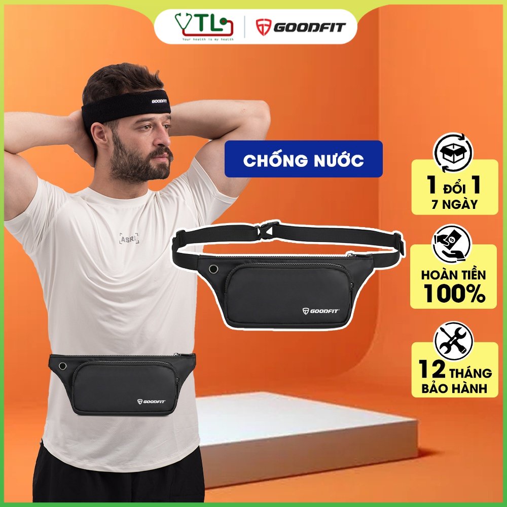 Túi đeo hông, đeo bụng, đeo chéo thời trang, chống nước chính hãng GoodFit GF110RB - YTL_MALL