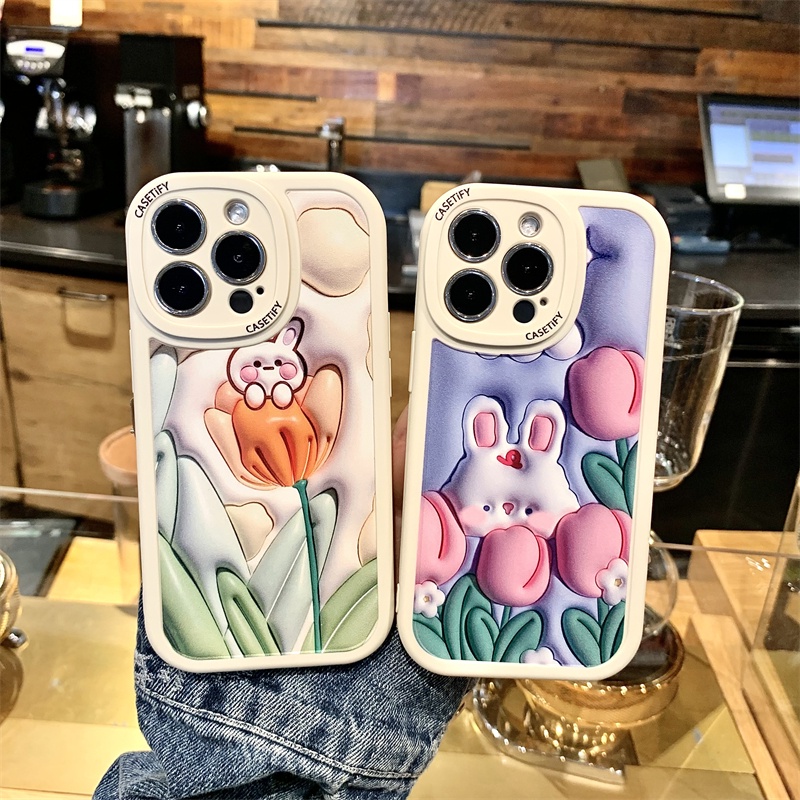 Ốp Điện Thoại Hình Thỏ Cho Vivo V2043 V2026 V2027 V2029 1901 1902 1904 1906 1938 1935 1819 1915 1723 1609 1806 1907 1811 1815 113
