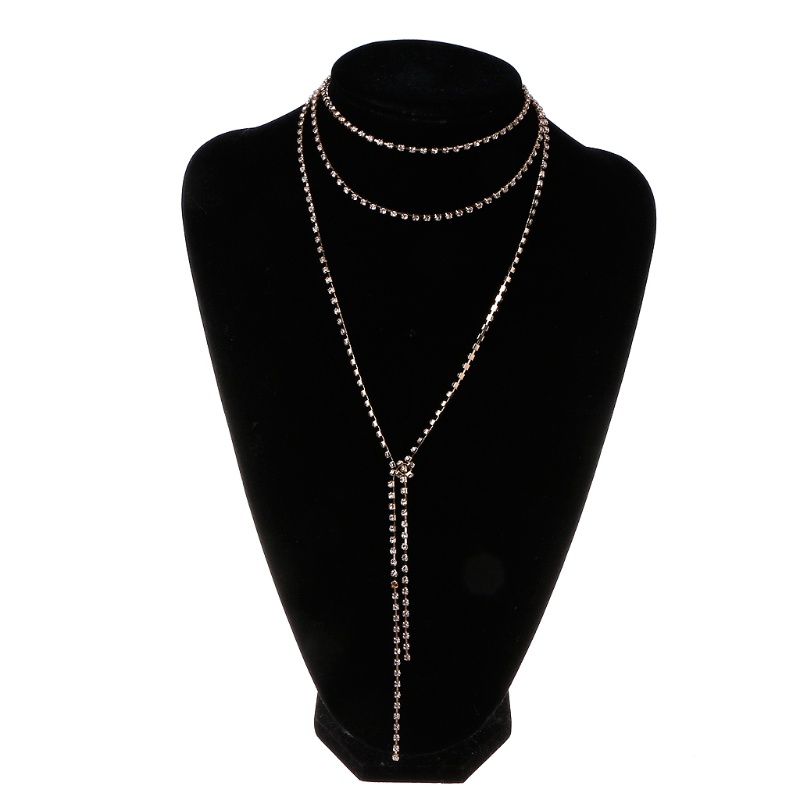 Vòng cổ Dáng Dài Xếp Chồng Lê Thời Trang Dự Tiệc