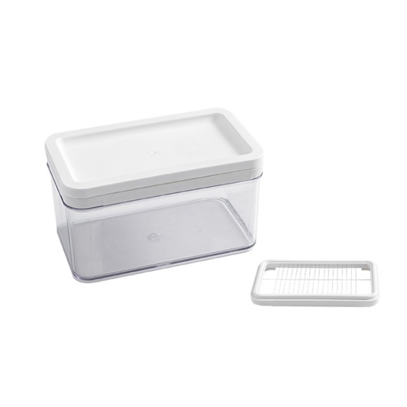 Hộp Cắt Bơ Hình Chữ Nhật Bằng Thép Không Gỉ Tiện Dụng Cho Nhà Bếp