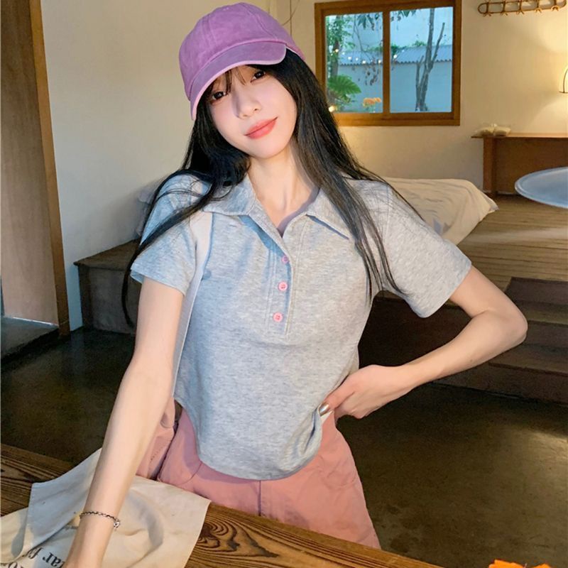 Áo Thun polo Ngắn Tay Thời Trang Mùa Hè 2023 Cho Nữ