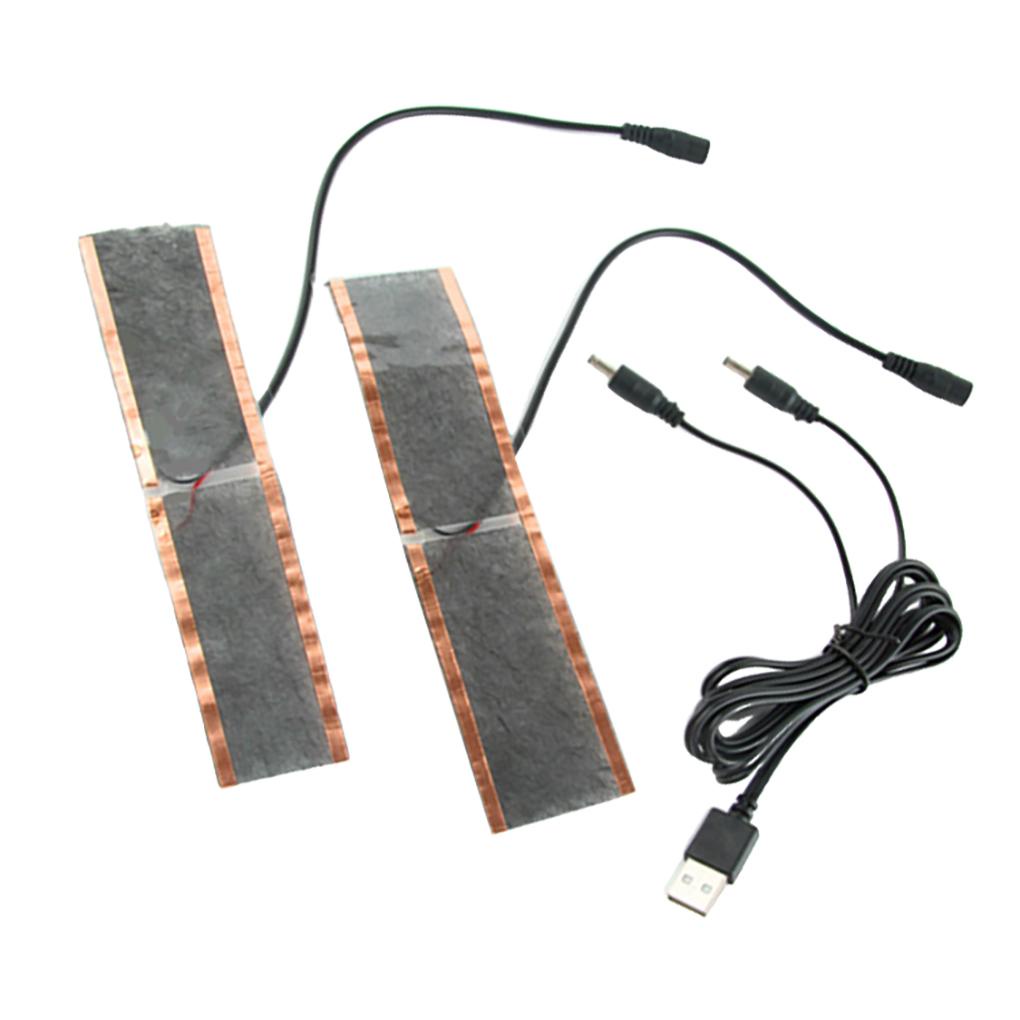 Bộ 2 Miếng Đệm Sưởi Ấm Tay USB Chống Nước Tiết Kiệm Năng Lượng